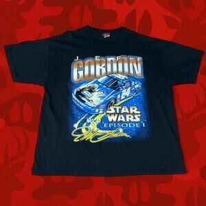 vintage 1999 Jeff Gordon x Star Wars: Episode I Pepsi promo tee